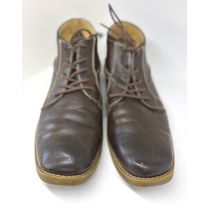 Madden M-Clover Chukka Boots Mens 13 Brown Good Lace Up Contrast Stitch
